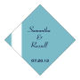 Personalize Classic Diamond Wedding Labels